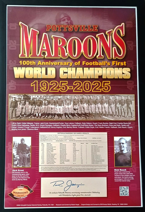 Celebrating 100 years: The 1925 Pottsville Maroons, football’s first world champions.